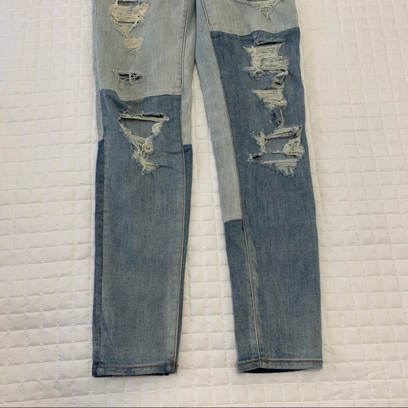 - American Eagle Color Block Jeggings size 6 - Picture 2 of 4